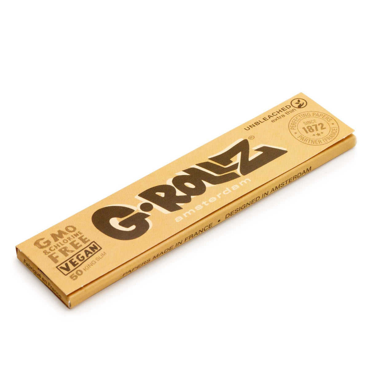 G Rollz Papers - Unbleached Papers Extra Slim (King Size)