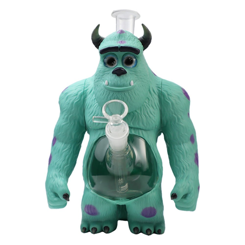 Glass Water Pipe - Blue Monster (11")