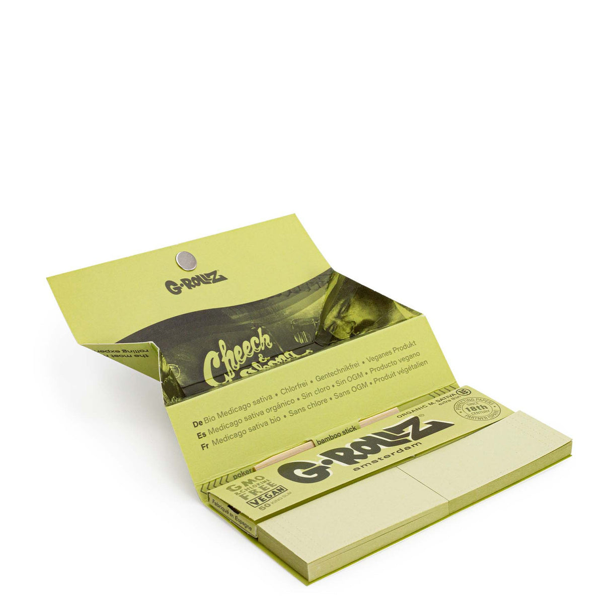 G Rollz Cheech and Chong Papers - Bio Organic Medicago Sativa (King Slim Size)