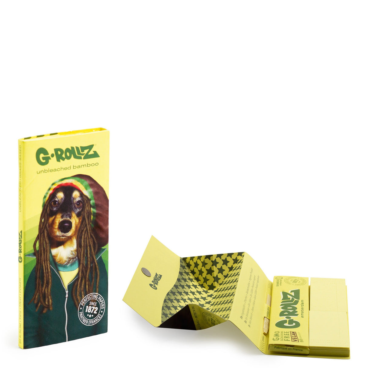 G Rollz Reggae Rap Papers - Unbleached Bamboo (1 1/4 Size)