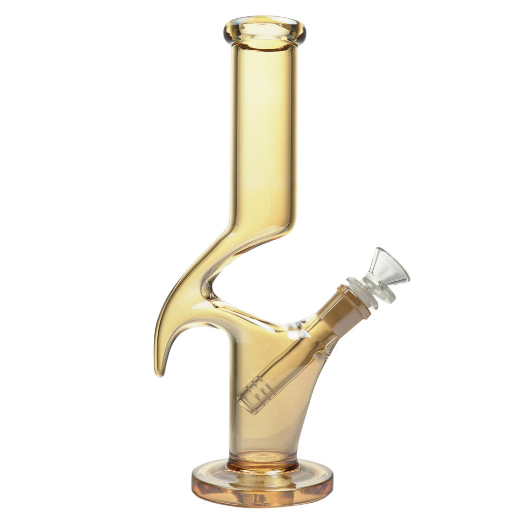 Glass Water Pipe - Electroplated Zong (10")