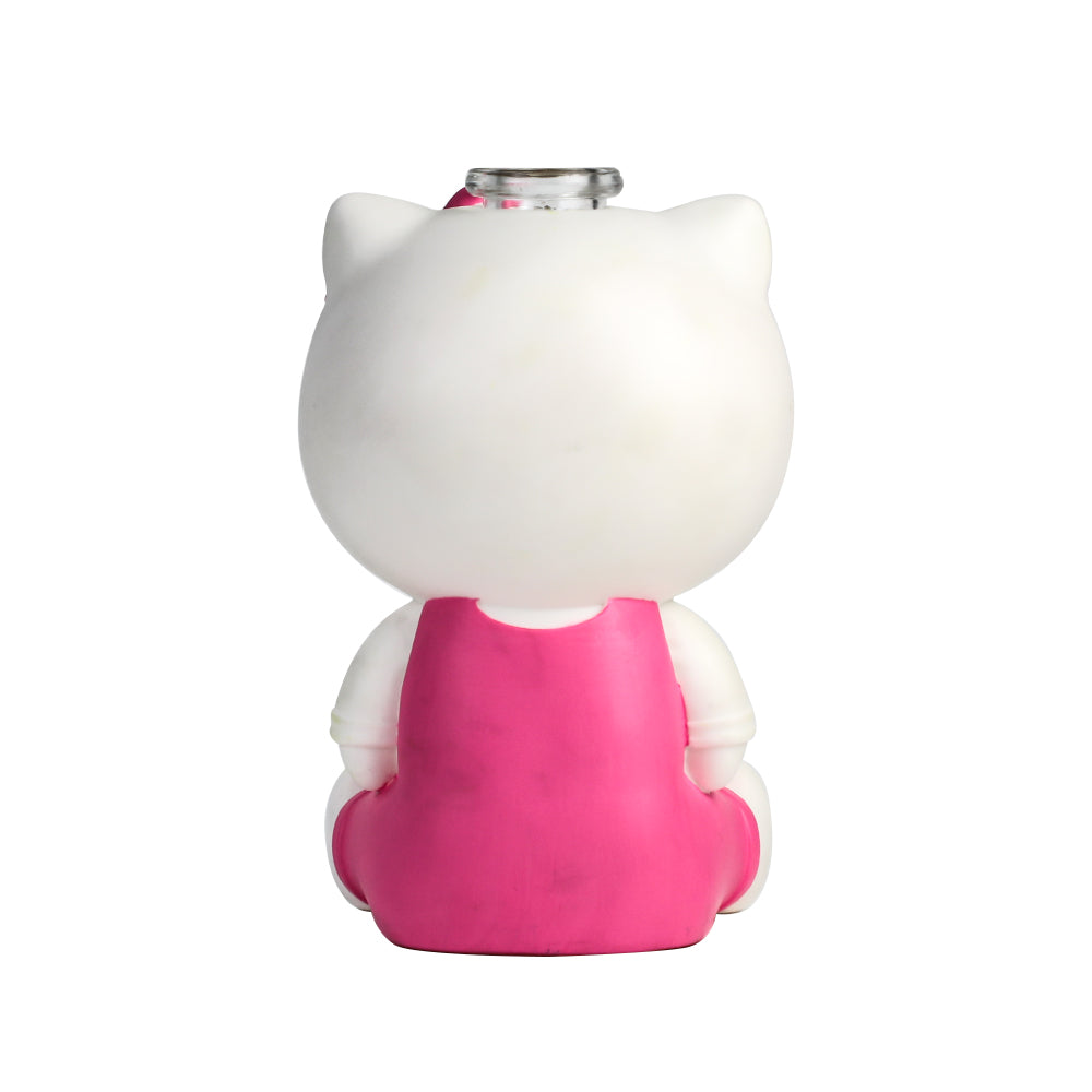 Glass Water Pipe - Kitty (7")