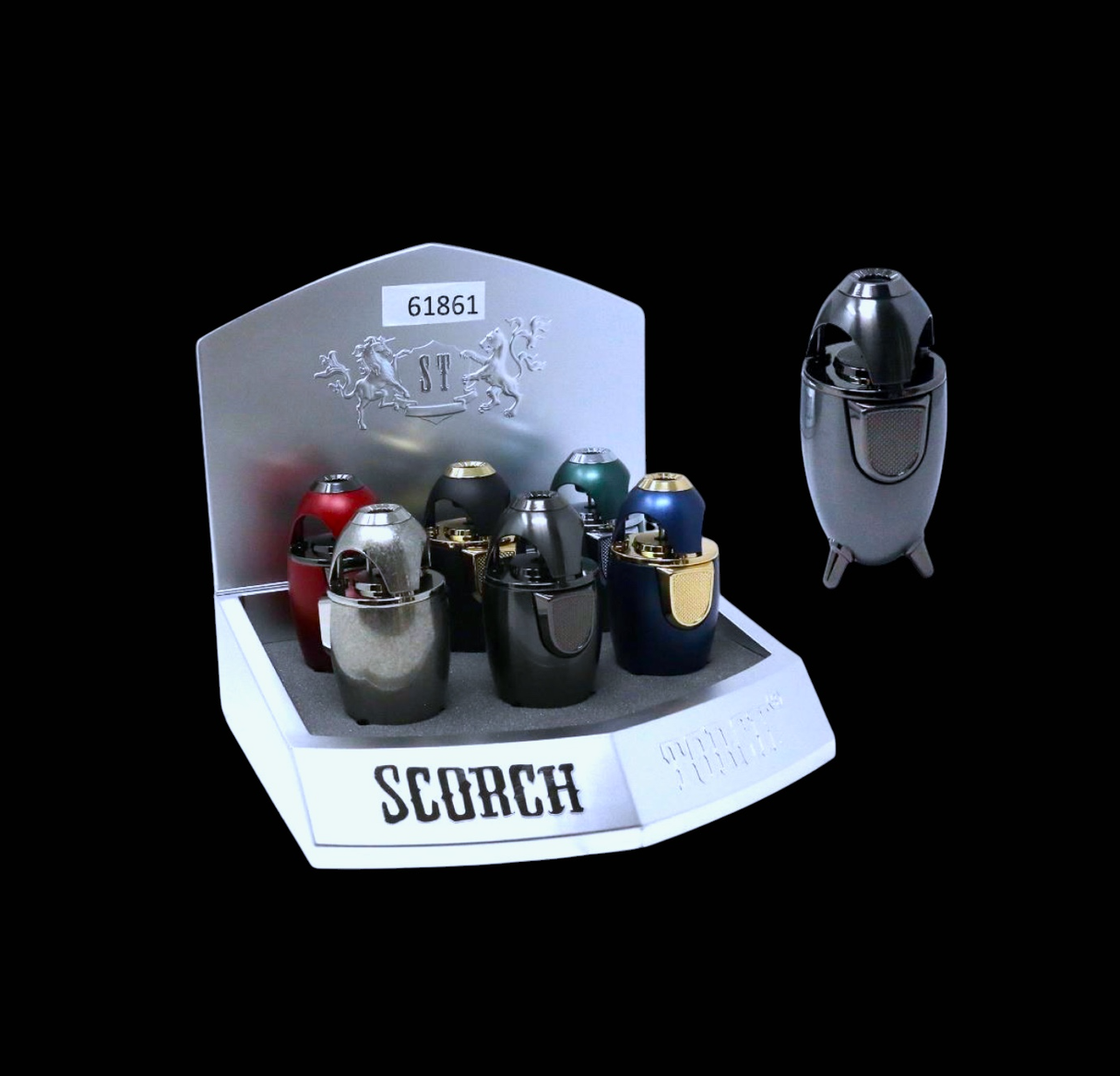 Scorch Torch - Single Flame Atomic Rocket Heavy Metal Torch (6pcs)
