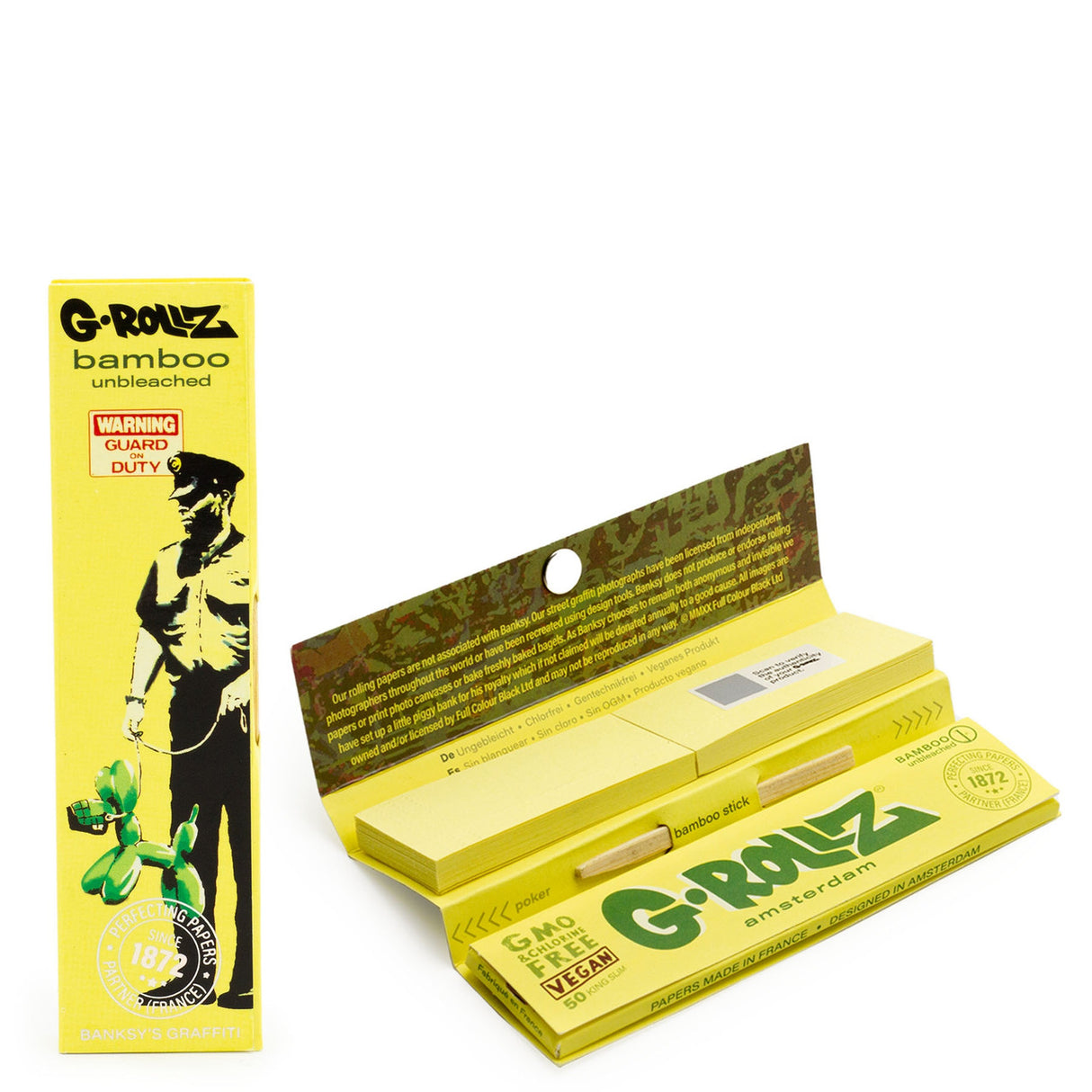 G Rollz Banksy Papers - Unbleached Bamboo (King Slim Size)