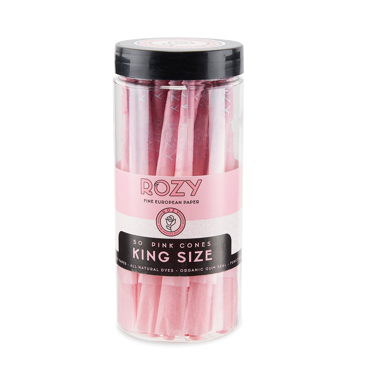 Rozy - King Size Pink Cones Jar (50ct)