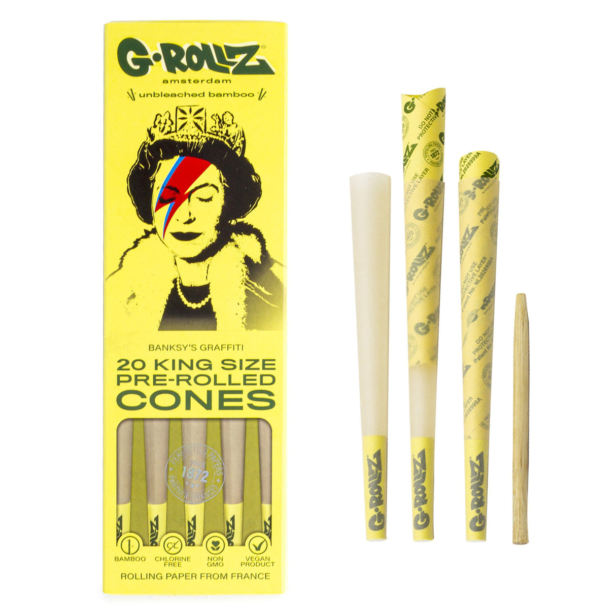 G Rollz Cones - 20 pack (King Size)(5 Types)
