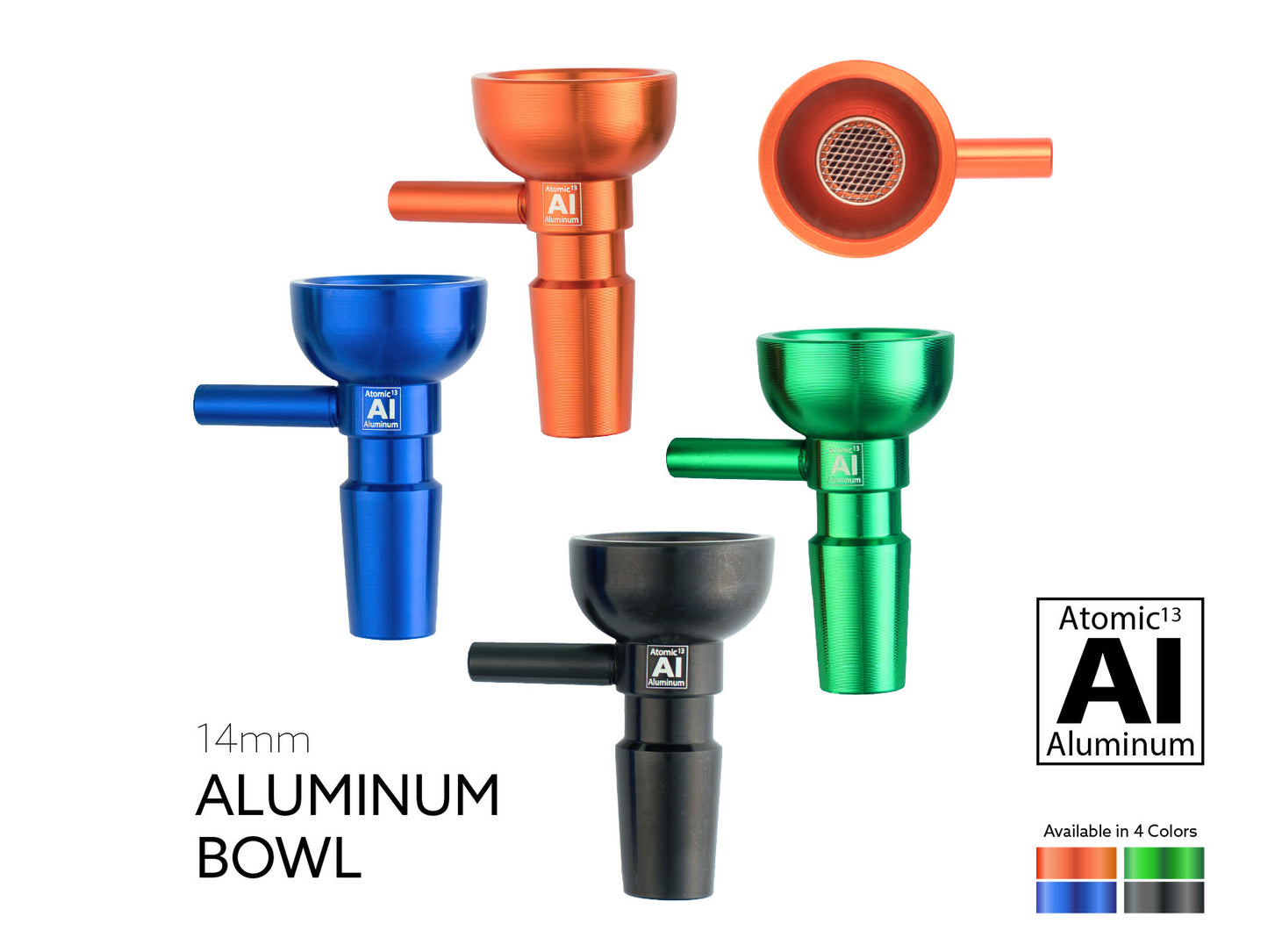 Atomic 13 Aluminum Bowl (14mm)