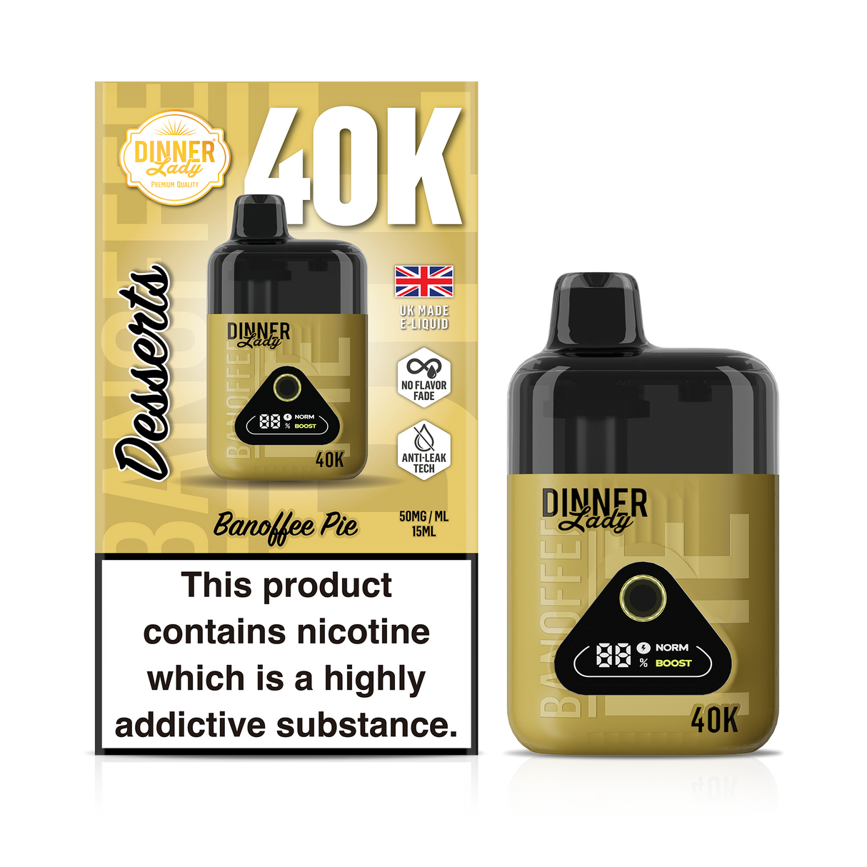 Dinner Lady - 40k Dessert Disposable (5pc)