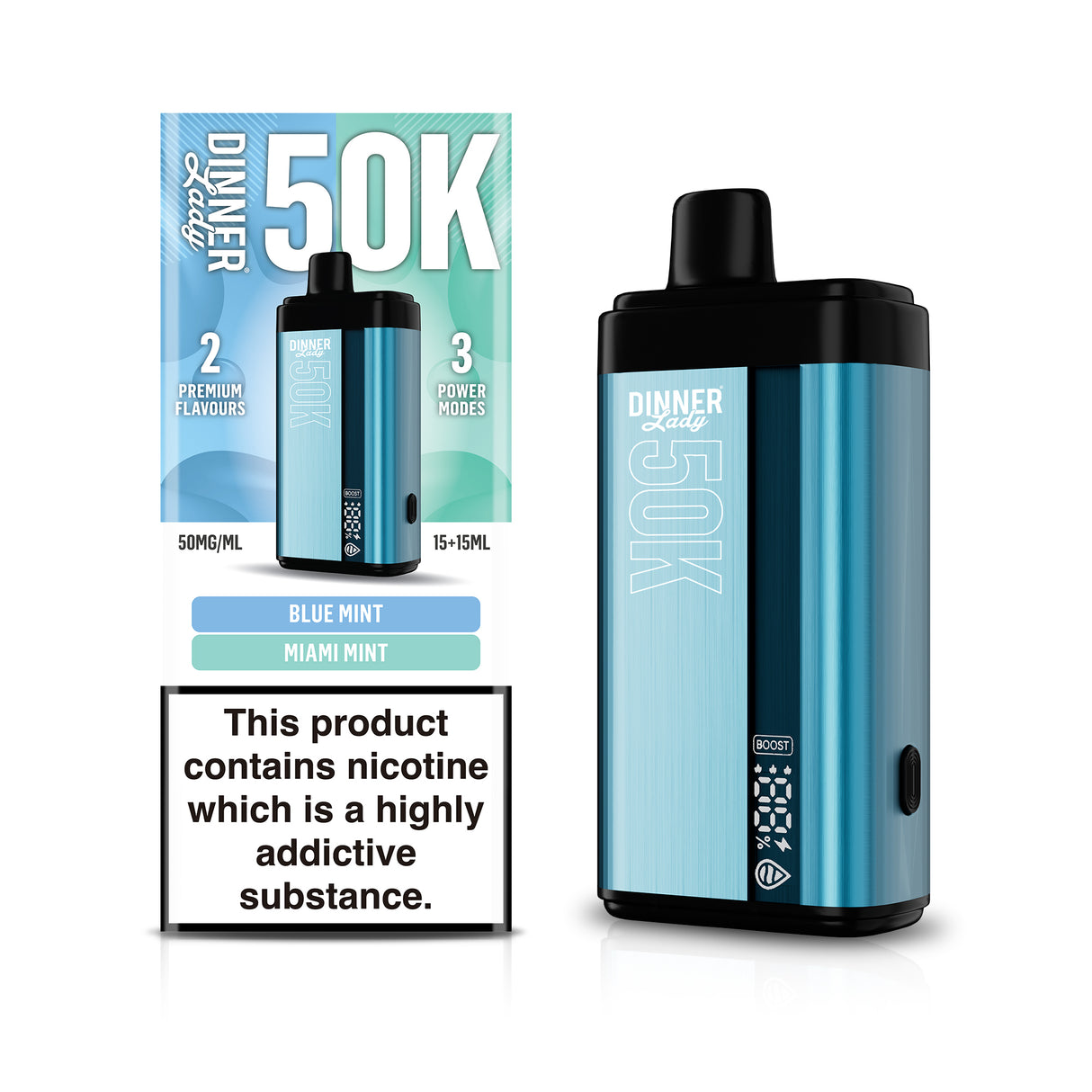 Dinner Lady - 50k Dual Flavor Disposable (5pc)