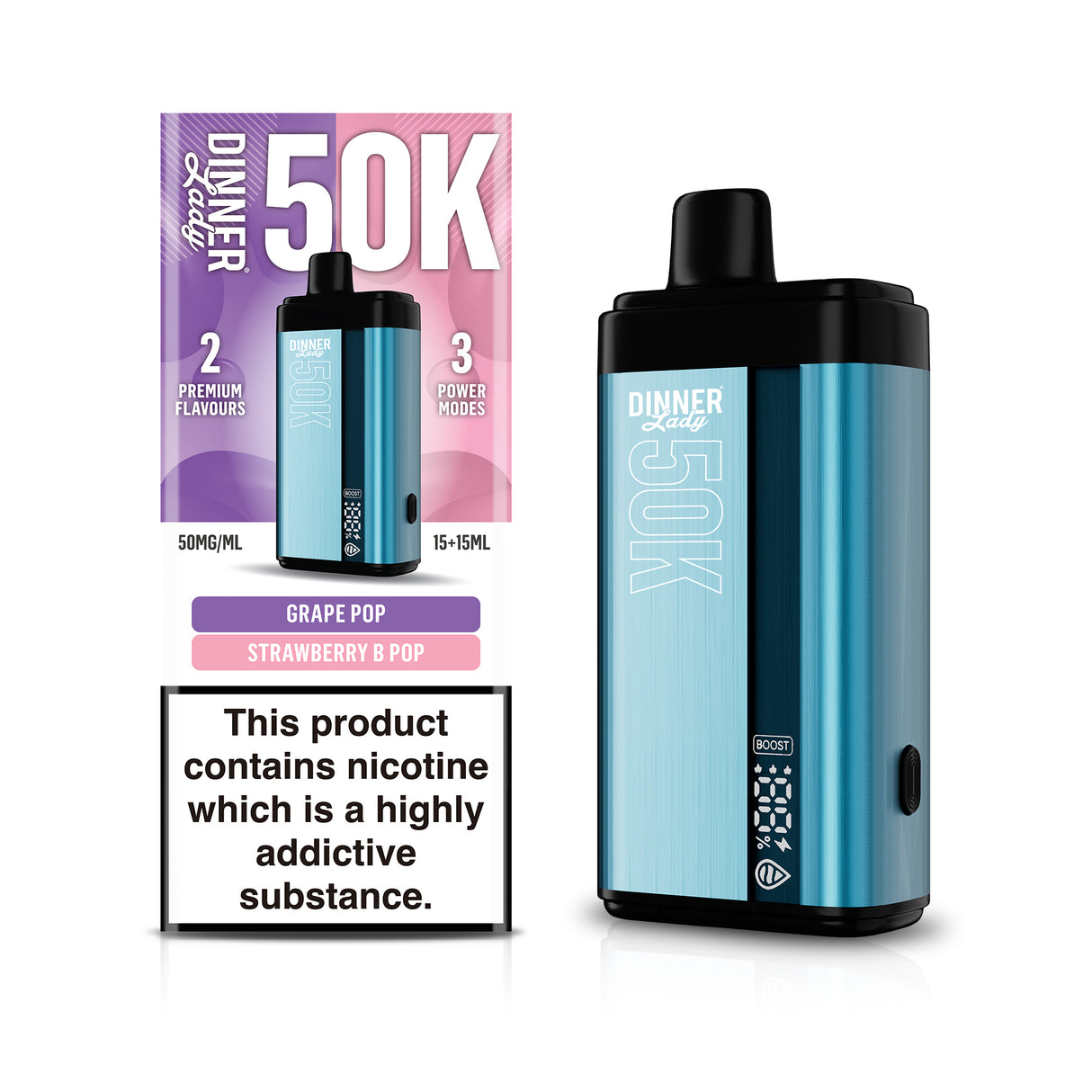 Dinner Lady - 50k Dual Flavor Disposable (5pc)