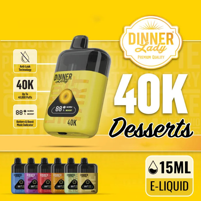 Dinner Lady - 40k Dessert Disposable (5pc)