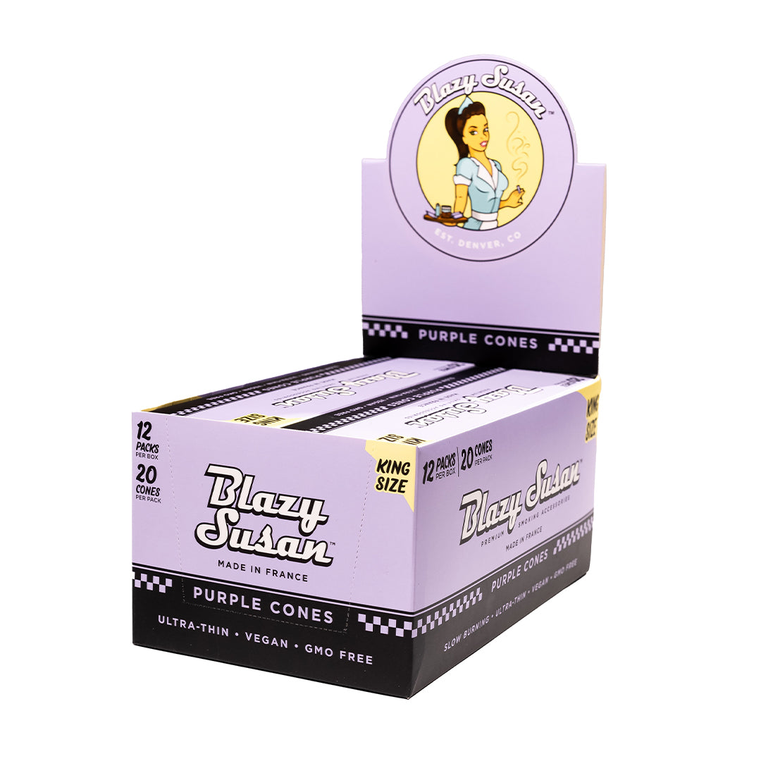Blazy Susan - King Size Purple Cones (20pk)(12ct)
