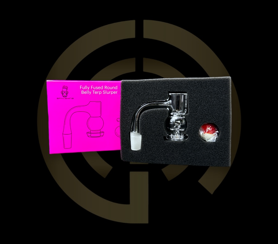 Space King Quartz Bangers - Fully Fused Round Belly Terp Slurper (14mm)