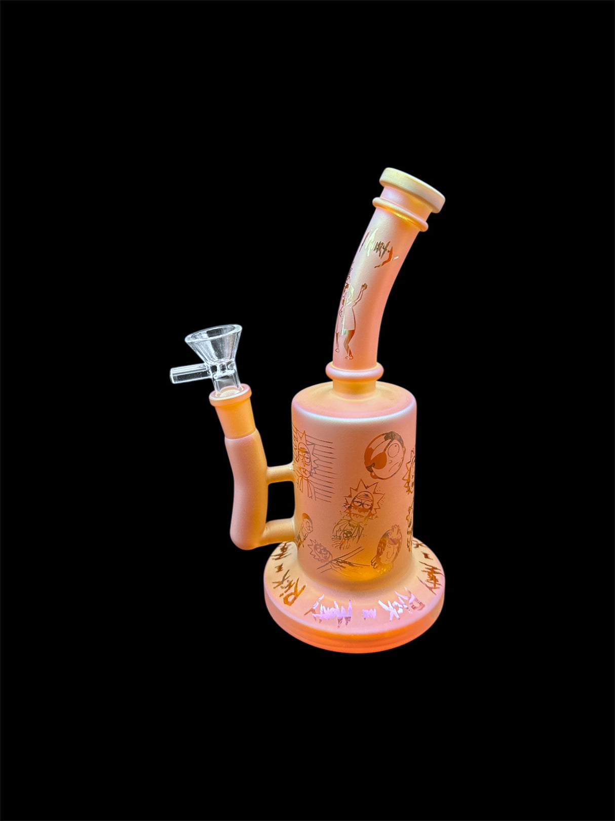 Glass Water Pipe - Flashy Rigs (9")
