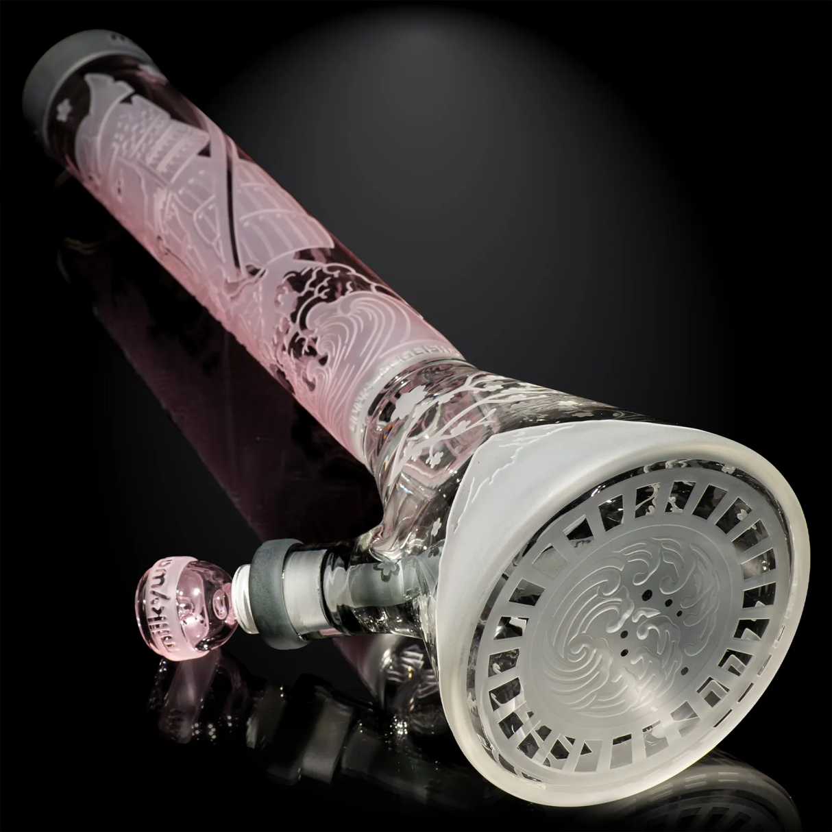 Milky Way Glass - Femme Samurai Beaker - Pink (16")