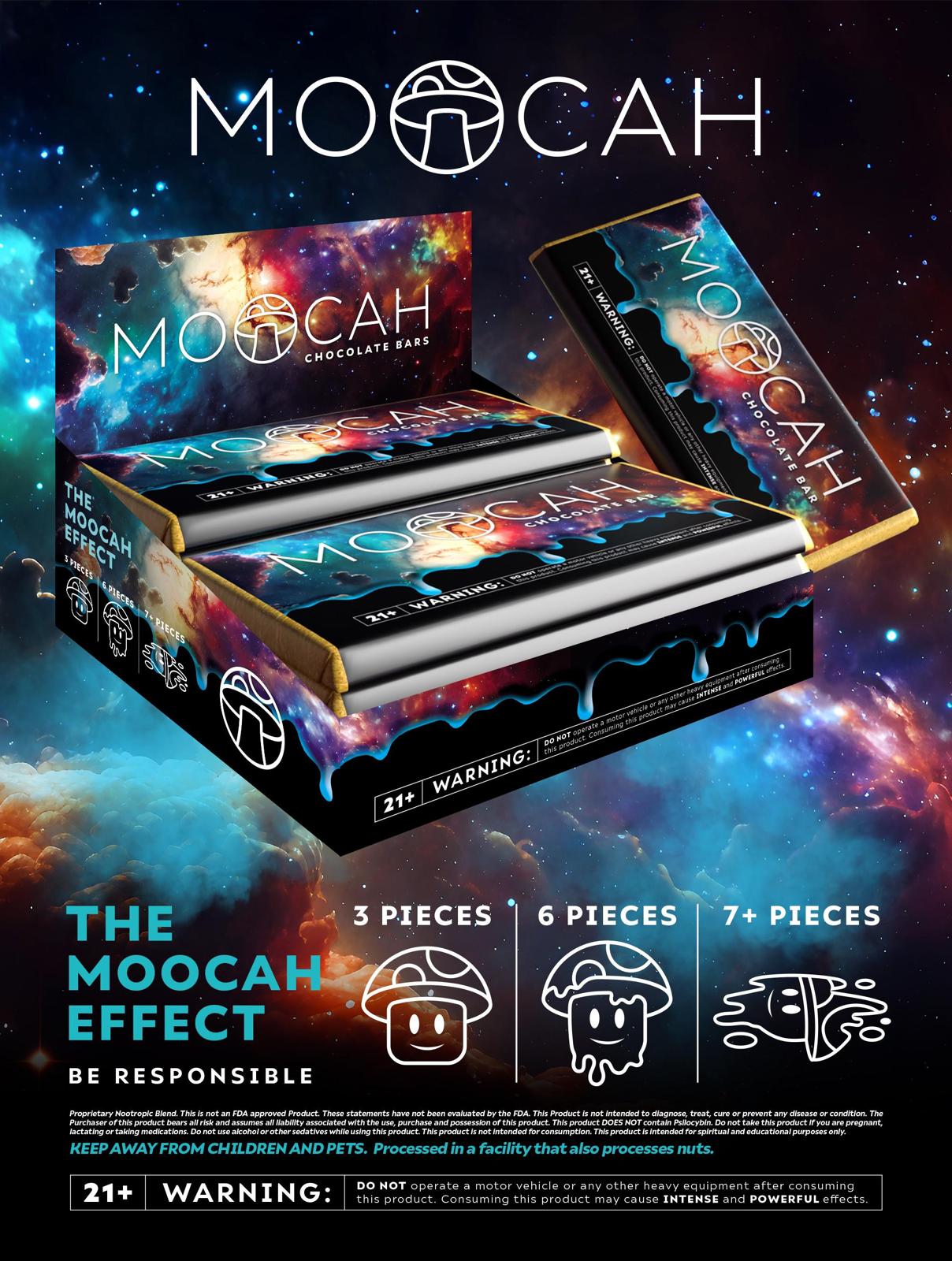 Moocah Milk Chocolate Bars (Box of 12)