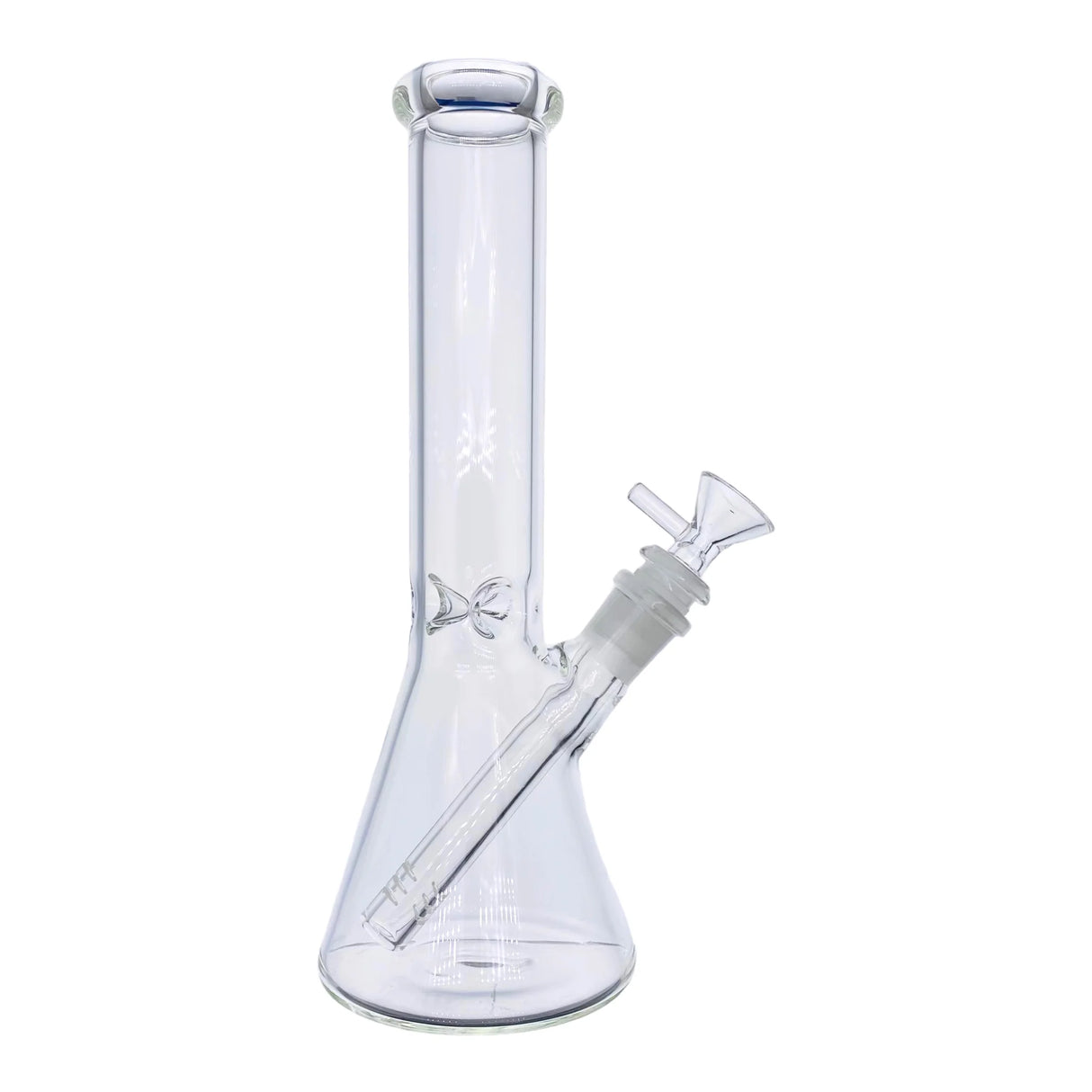 Glass Water Pipe - Clear Beaker (14")(7mm)