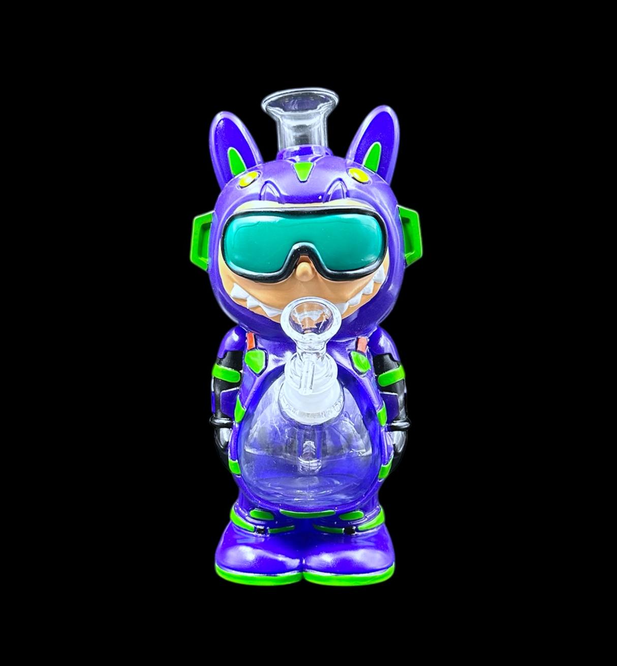 Glass Water Pipe - Retro Booboo (9.5")