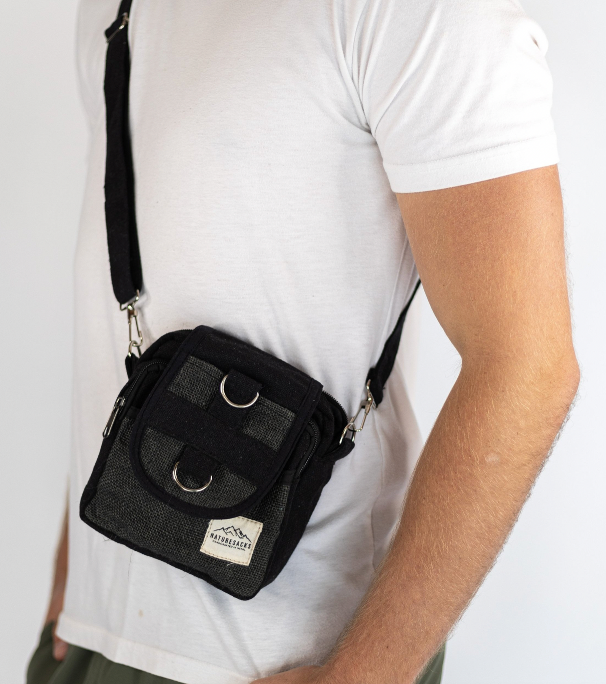 Nature Sacks - Handcrafted Hemp Satchels - Black