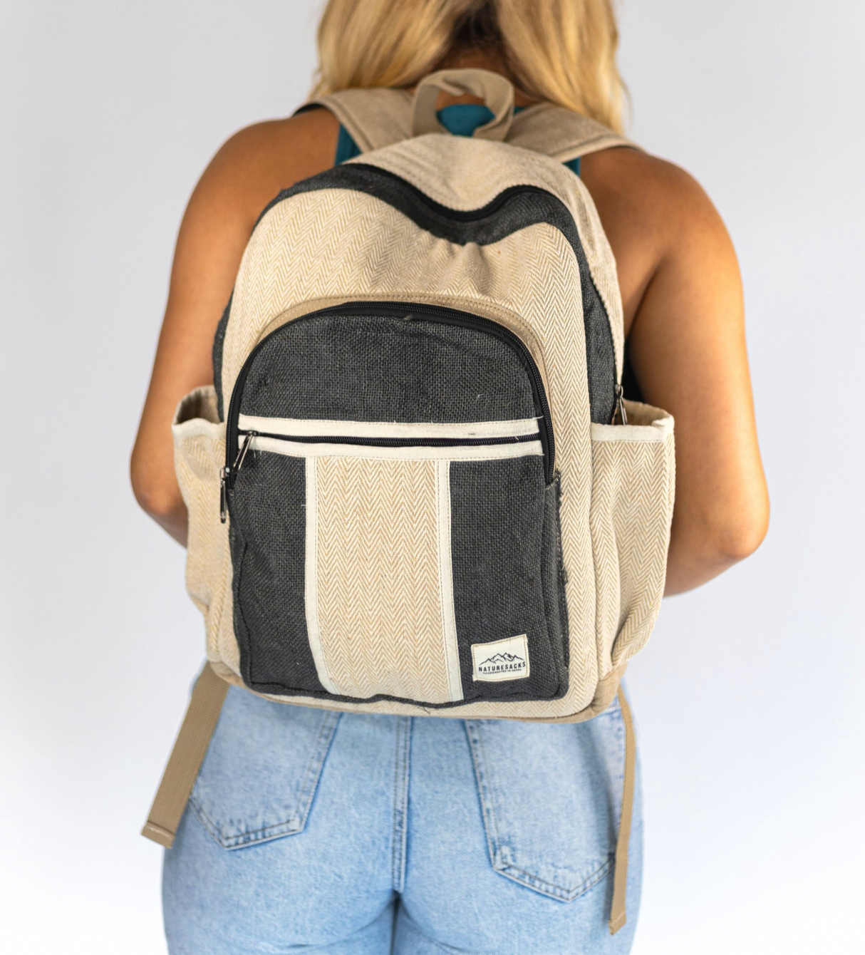 Nature Sacks - Handcrafted Hemp Backpack - Charcoal