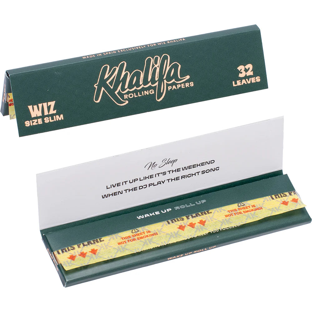 Khalifa Rolling Papers by Wiz Khalifa - Wiz Size Slim (King) (50pcs)