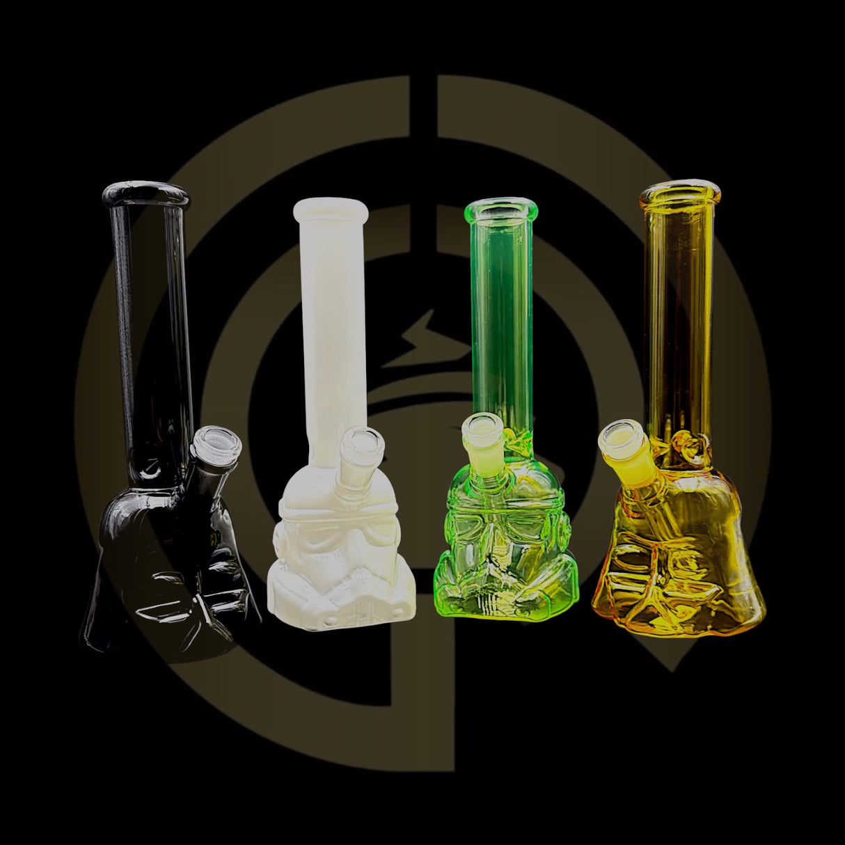Glass Water Pipe - Star Warriors (10")