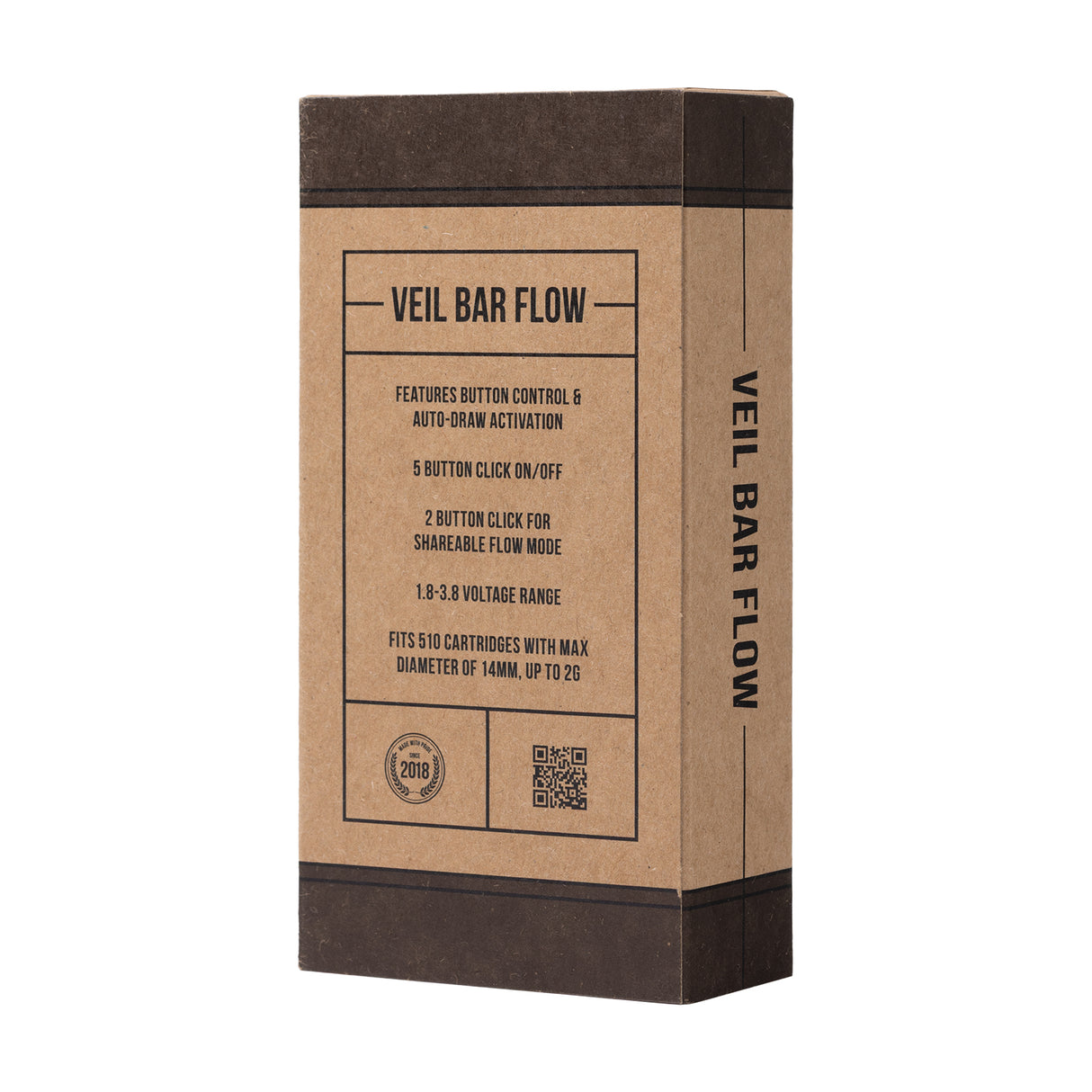 Veil Bar Flow 510 Cartridge Built In Smoke Blowing Battery