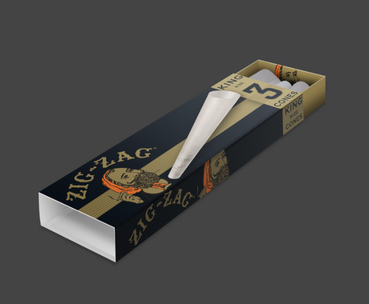 Zig Zag - King Size Ultra Thin Cones (36pk)