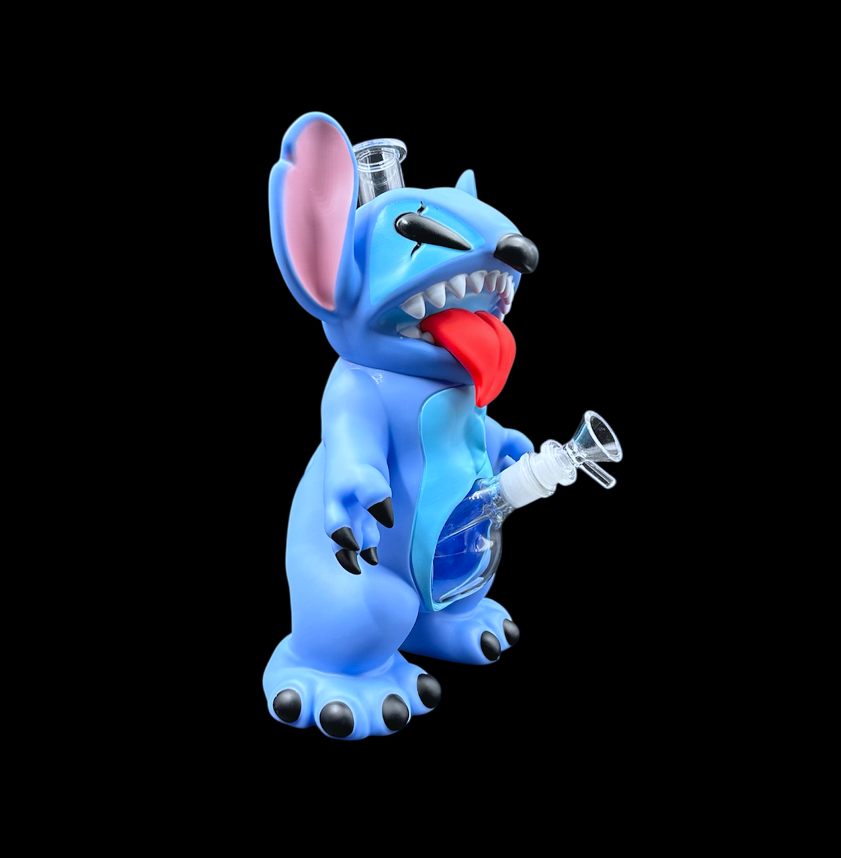 Glass Water Pipe - Aliens (12")