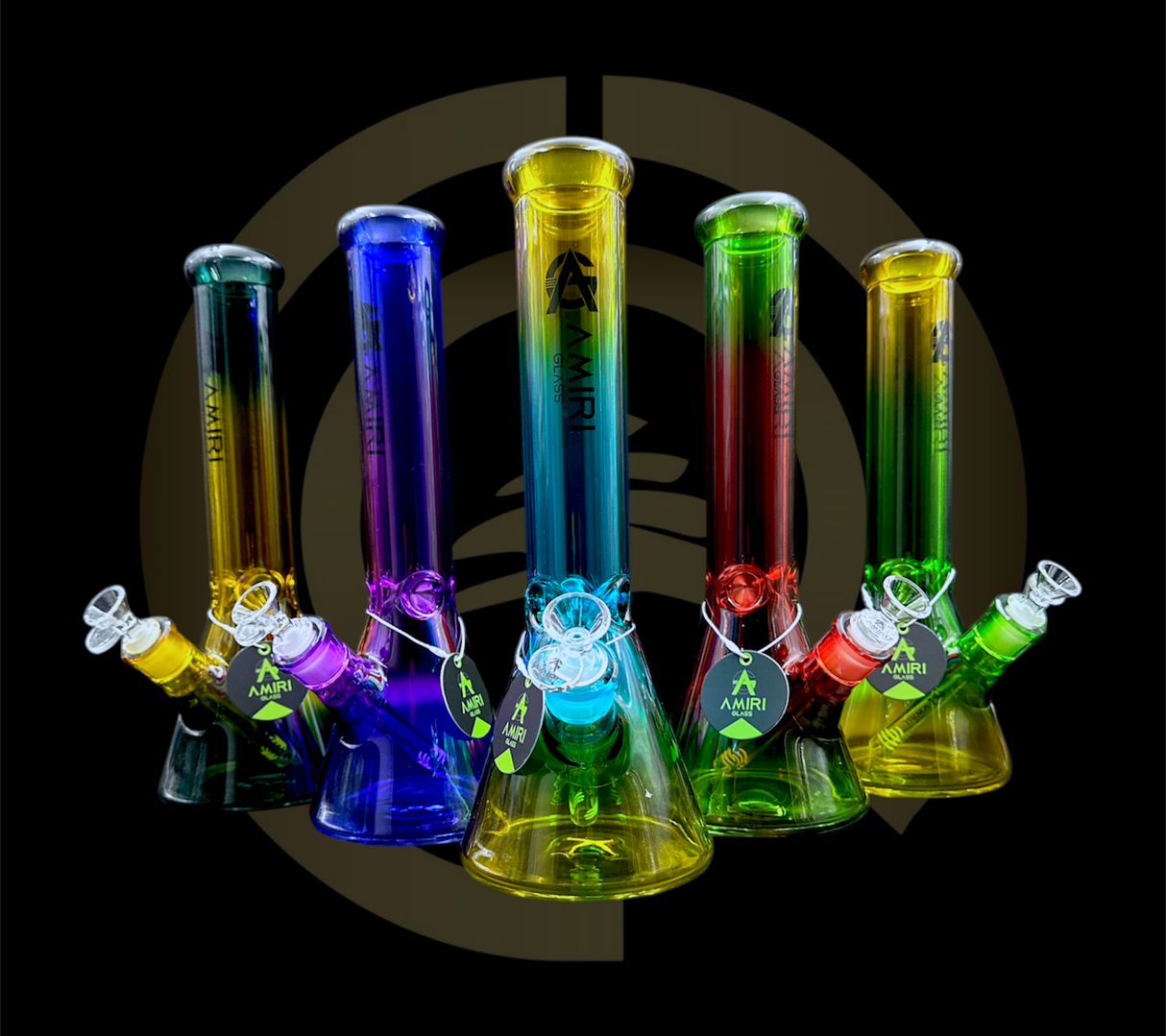 Amiri Glass - Two Tone Beaker (13.5")