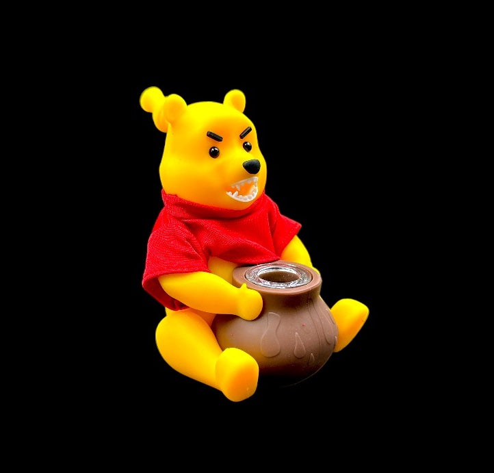 Silicone Water Pipe - Angry Bear (4.5")