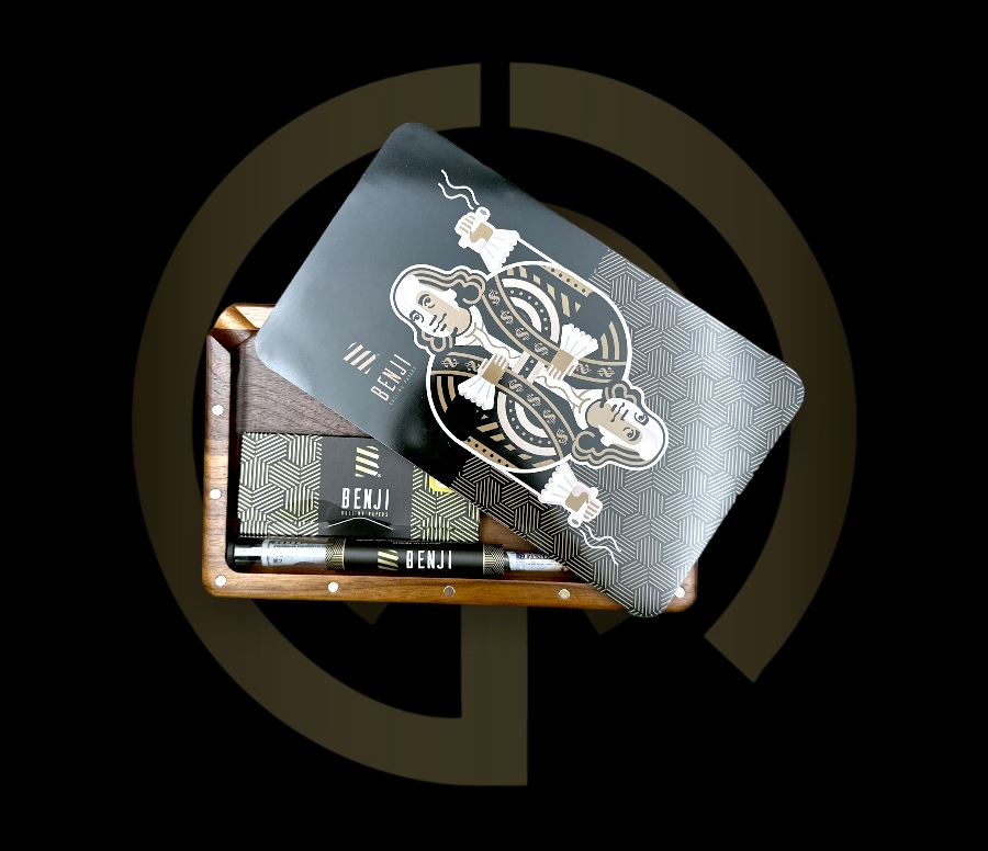 Benji - Walnut Rolling Tray