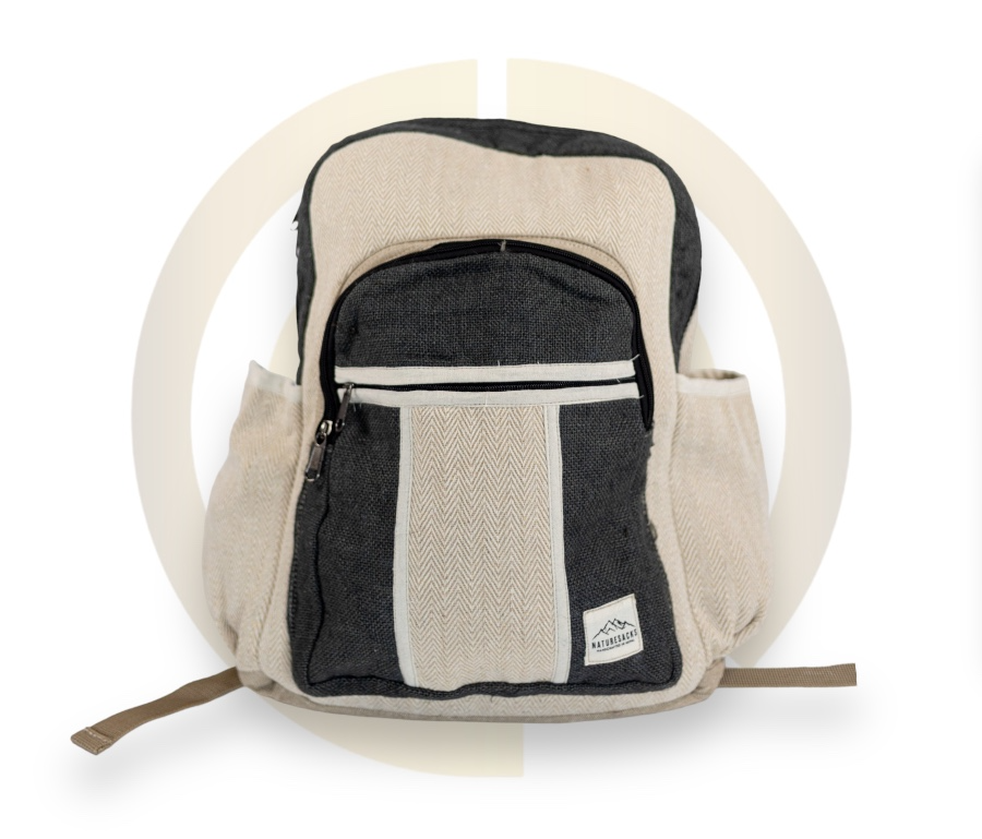 Nature Sacks - Handcrafted Hemp Backpack - Charcoal