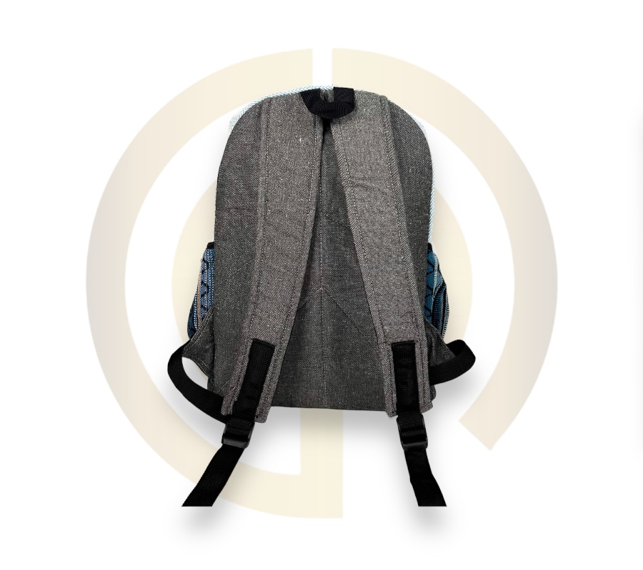Nature Sacks - Handcrafted Hemp Backpack - Ocean Blue