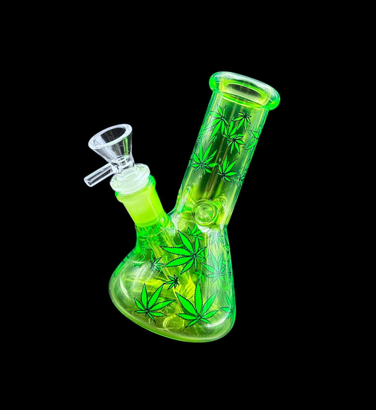 Glass Water Pipe - Mini Colorfuls w/ Designs (6.5")