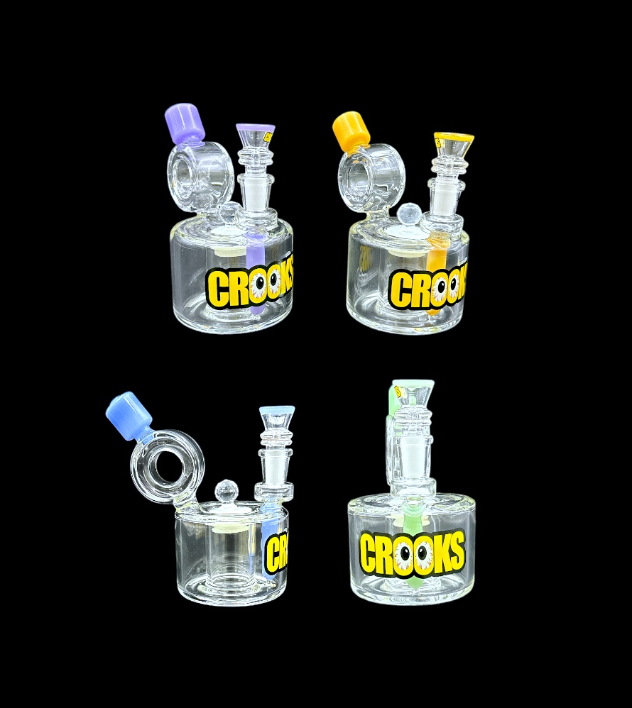 Crooks - Mini Rig w/ Built in Jar (6")