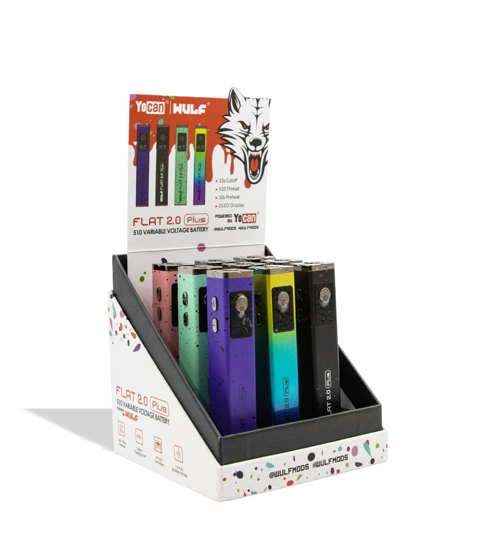 Wulf - Yocan Flat Plus 2.0 Thread Battery (9ct)