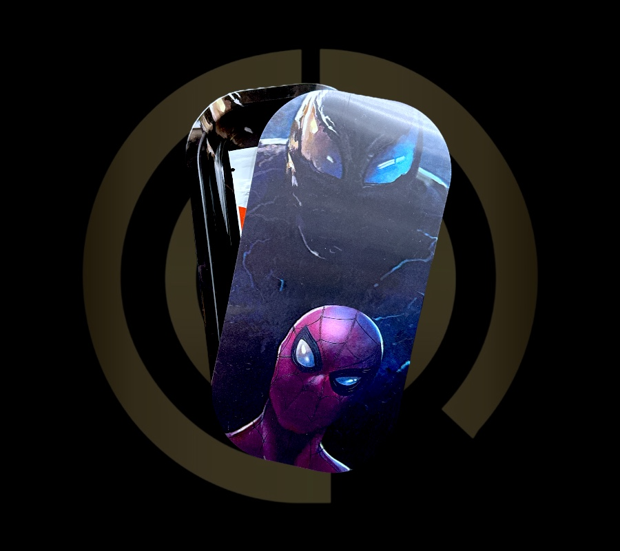 Slim Metal Rolling Tray w/ 3D Magnetic Lid - Dont Look Up