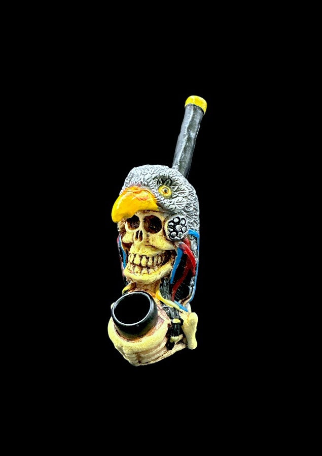 Resin Pipe - Eagle Skull