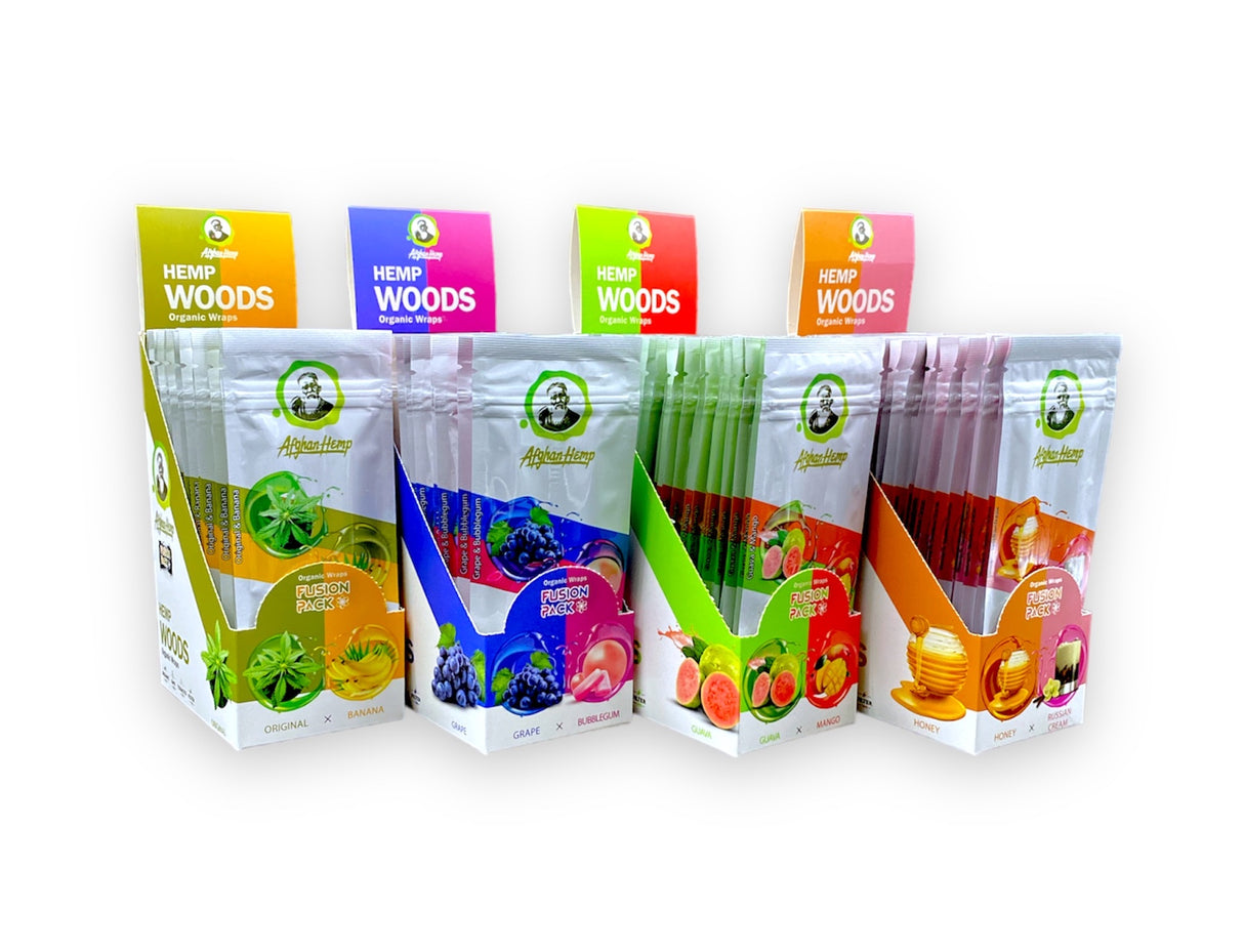 Afghan Hemp Blunt Wraps - 2 Flavors in 1