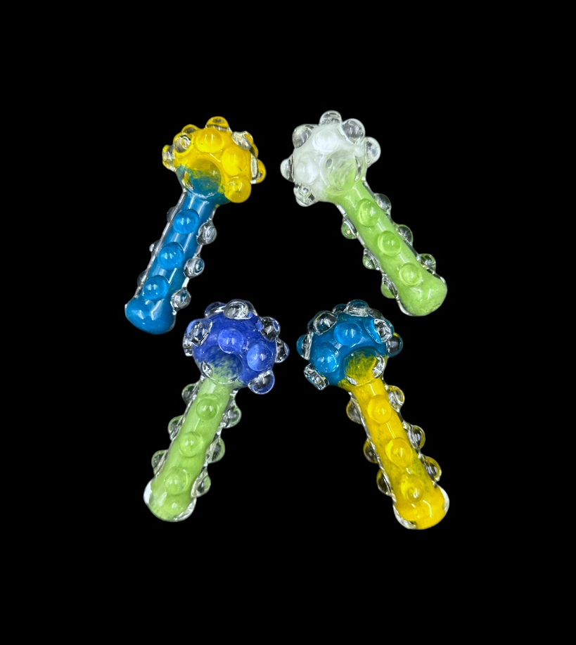 Glass Hand Pipe - Warts (5.5")