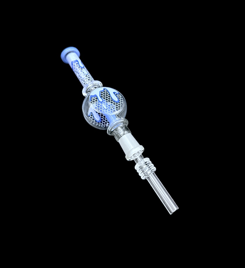Glass Nectar Collector - Drippin Comb (9")