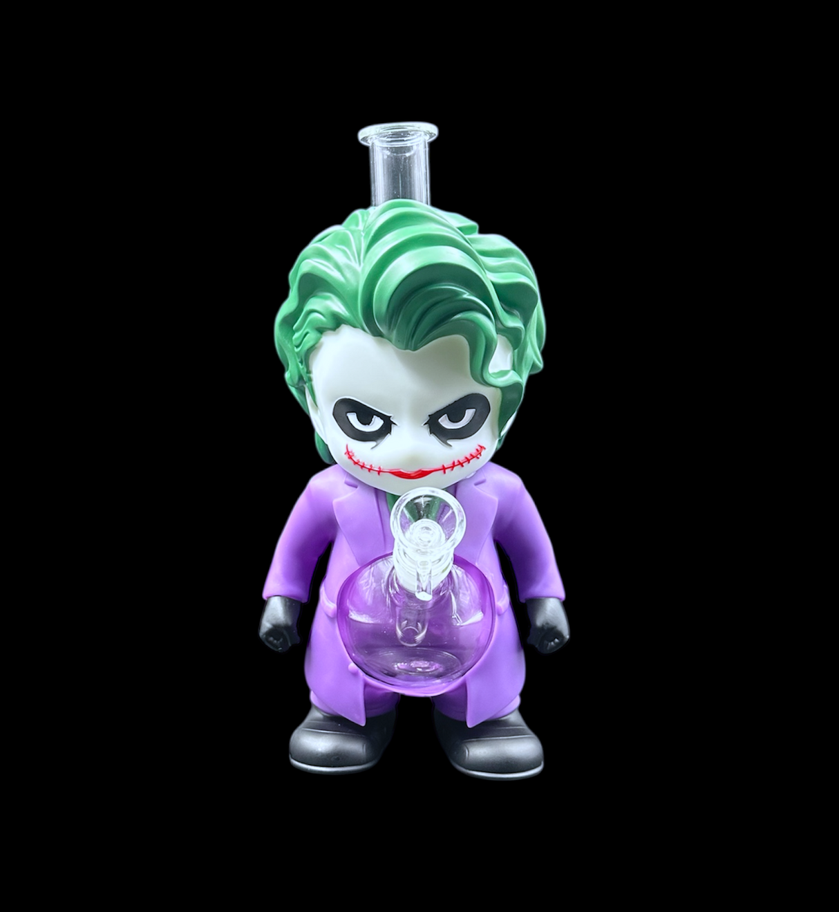 Glass Water Pipe - Baby Villain (12")