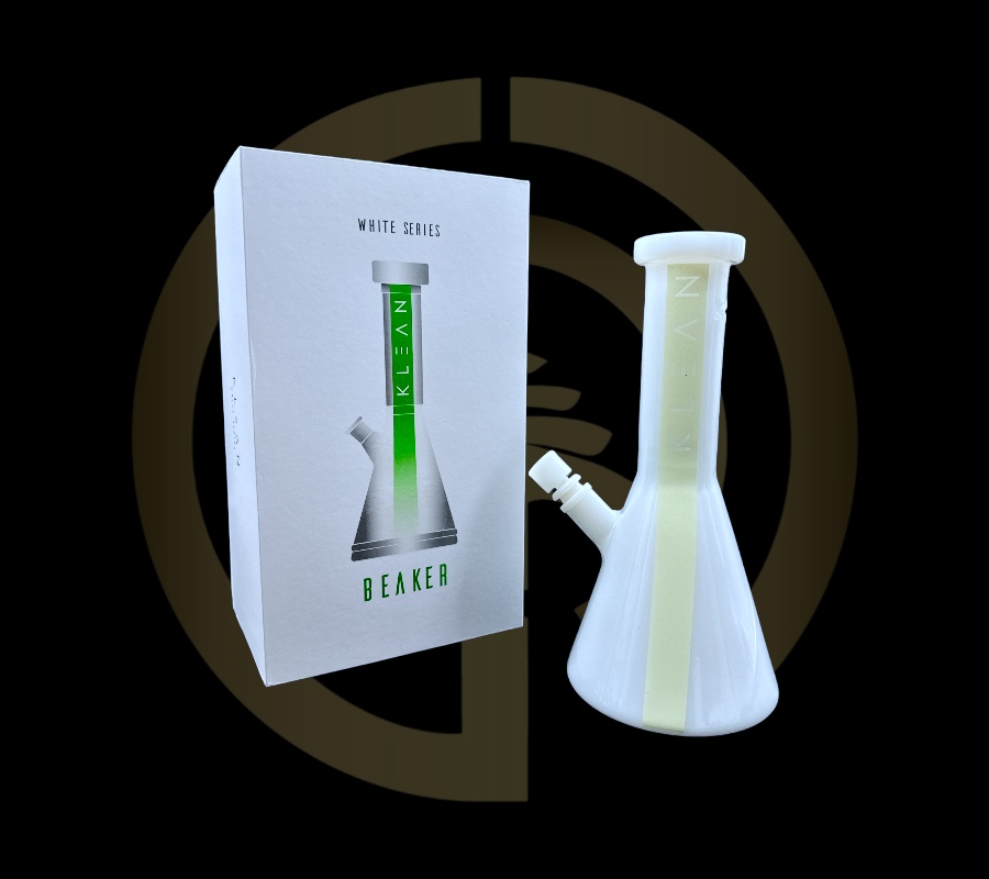 KLEAN Glass - White Series - Beaker (12")