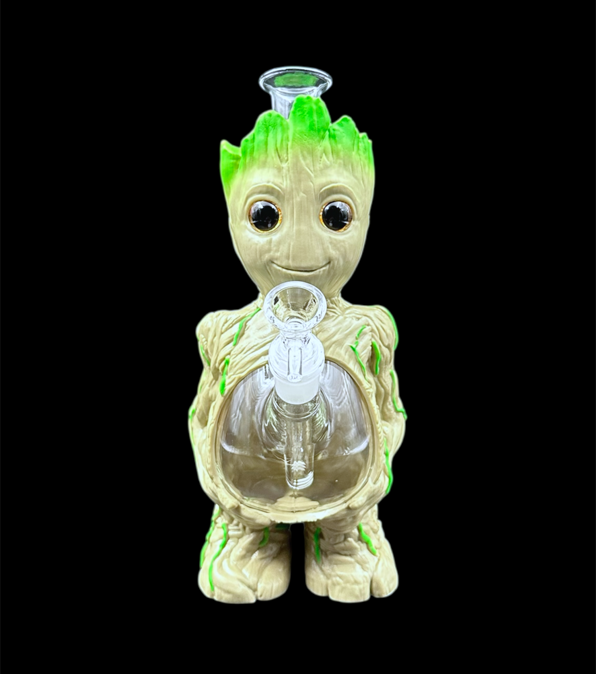 Glass Water Pipe - Tree Man (11")