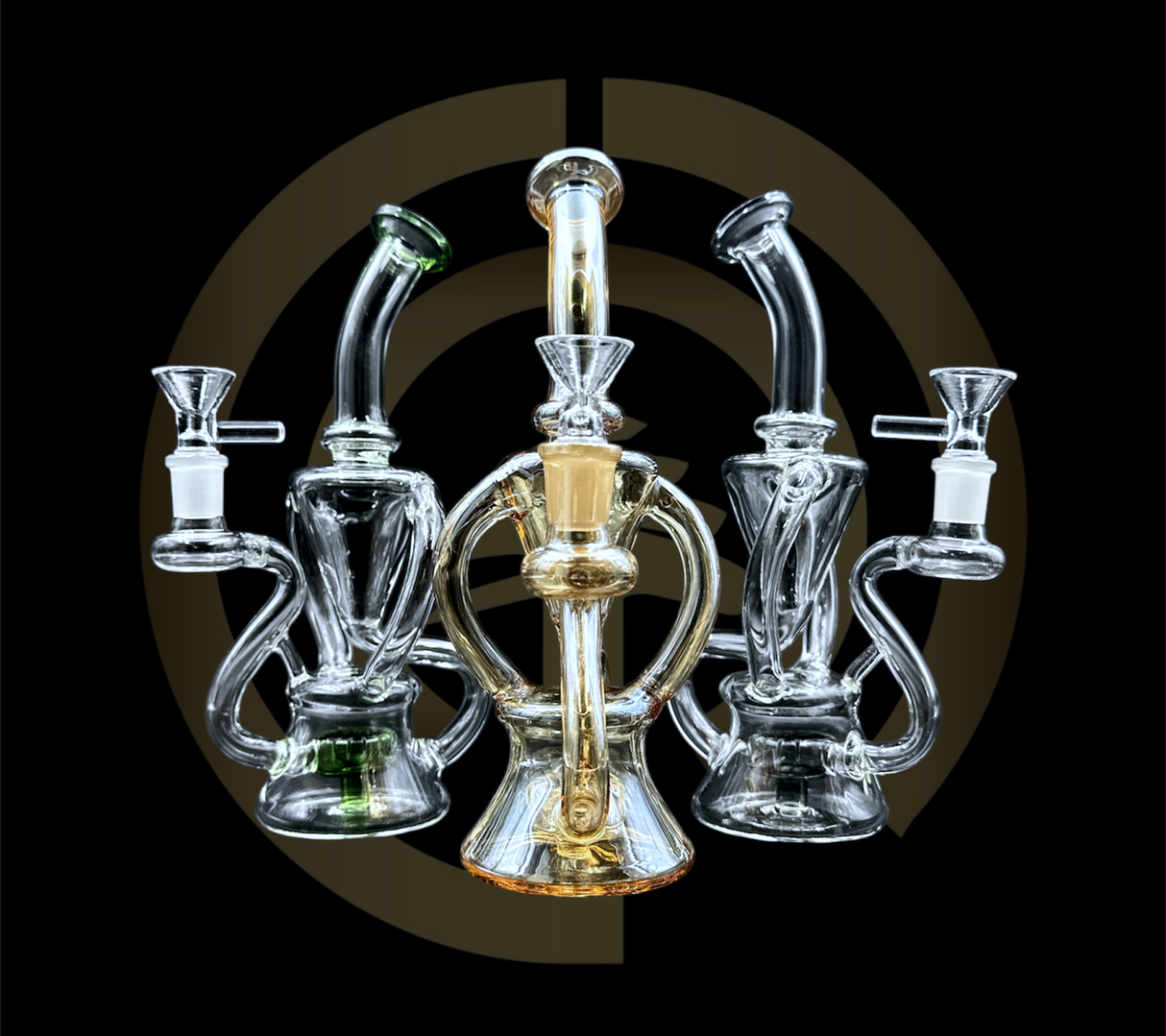 Recycler Water Pipe - Vortex (9")