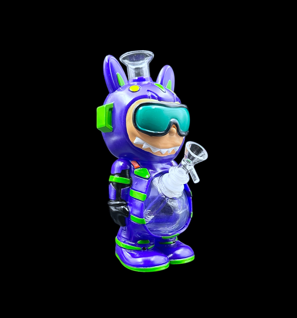 Glass Water Pipe - Retro Booboo (9.5")