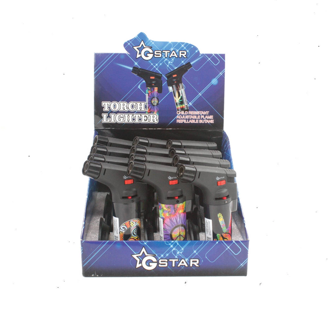G Star Torch - Peace Sign (12pcs)