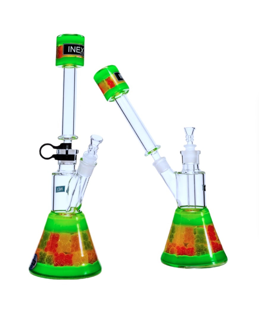 Inex Glass - Sour Bears 2 in 1 Beaker (15")