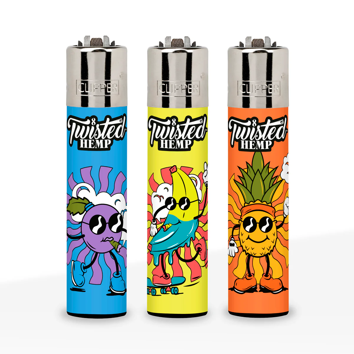 Clipper Lighters - Twisted Hemp Characters (48pcs)